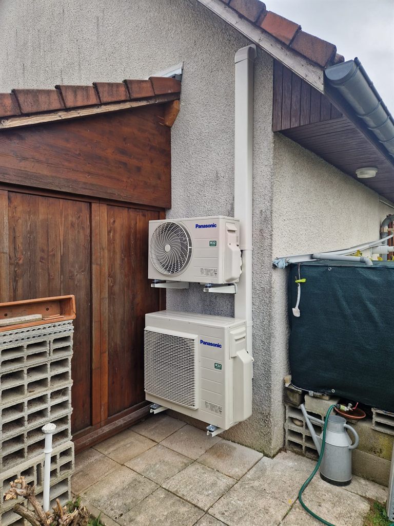 Réalisation R-SPACE : deux unités extérieures Panasonic